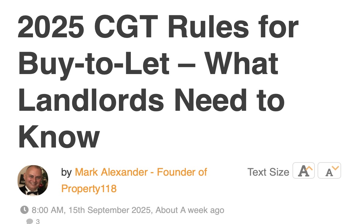2025年英国买房出租房东资本利得税新规：卖房前得搞明白的那些事| 英国房产圈