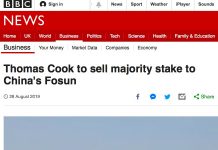 4.5亿英镑!在对方深陷泥潭之际,复星国际收购英国老牌旅行社Thomas Cook!