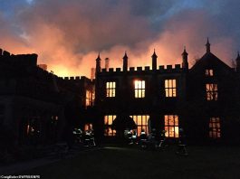 被神秘大火烧掉的1500万英镑的豪华古宅,现在留下的废墟要卖250万镑?